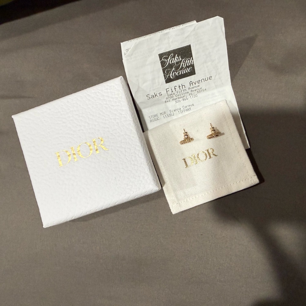 CHRISTIAN DIOR CLAIR D LUNE EARRINGS - Picture 4 of 4